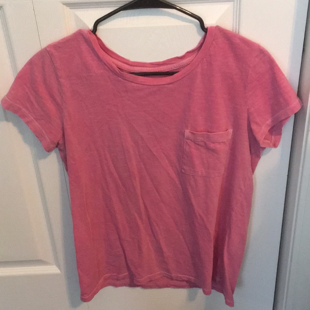 Pink short sleeved t-shirt